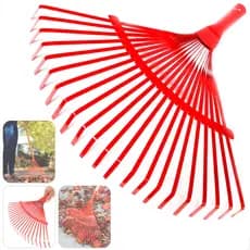 Ancinho Rastelo Jardinagem De Gramas Folhas 22 Dentes Metal