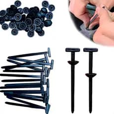 Kit Abraçadeira de Nylon Fivela Tipo T Automotiva Uso Geral de Travamento Automático Fivela Universal