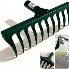 Rastelo Ancinho De Ferro Para Jardinagem Grama 14 Dentes