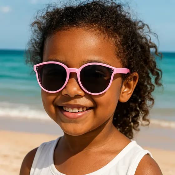 ÓCULOS DE SOL INFANTIL C/ PROTEÇÃO UV-FLEXÍVEL - UNICOLOR