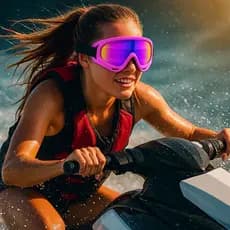 ÓCULOS INFANTIL P/ CICLISMO MOTOCROSS JET SKI NEVE - PROTEK