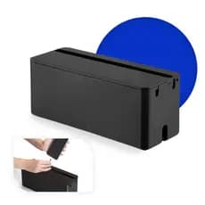 Caixa Organizadora Tomadas Fios Cabos Fontes Com Suporte Celular Tablet Ipad 30cm Protetor De Tomada Bebe