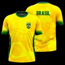 Camisa do Brasil Amarela Camiseta Futebol Torcedor MODELO  2
