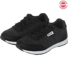 Kidstep Tenis Infantil Menino e Menina Escolar Jogging Preto Cinza Barato 20 ao 36