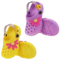Sandália Babuche Menina Abelha Flor Glitter Kidstep