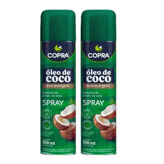 Kit C/2 Óleo De Coco Spray Extravirgem 100ml Copra