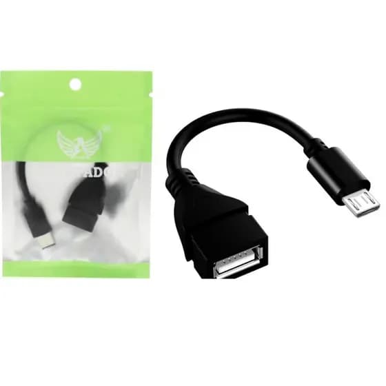 Cabo Adaptador Micro Usb Otg V8 Para Celular Android Pen Drive Teclado Mouse Camera Games Kit c/5un