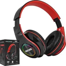 Fone de Ouvido Bluetooth sem Fio Leitor Cartão SD Rádio FM Carrega via USB Over Ear First Option B39
