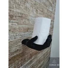 Suporte Papel Higiênico ou Toalha Formato de Mão