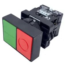 Botão Duplo Verde E Vermelho 1na-1nf 22mm Sem Ressalto botão duplo de comando