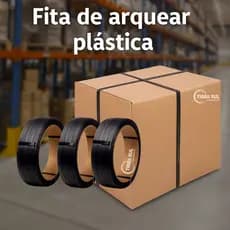 Kit 3 Fitas Plásticas de Arquear 13mm – Proteção Profissional p/ Cargas e Embalagens Pronta Entrega