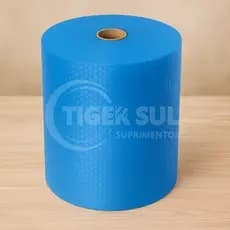 Bolha Reforçada Azul 60cm x 100m + Brinde – 35 Micras | Proteja Embalagens e Produtos