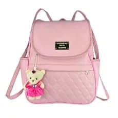 Mochila Mochilinha Bolsa Feminina de Costas Courino Fashion Alças Reguláveis + Lindo Chaveiro