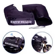 Par Protetores Luva de Guidão Térmica Impermeável para Moto Frio e Chuva