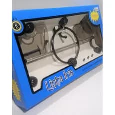 Kit Acessórios Banheiro ÍRIS  Black 5 Peças