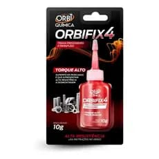 Trava Parafuso Rosca Prisioneiro cola adesiva trava parafuso rosca Vermelho Orbi quimica10g