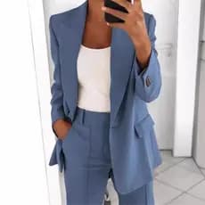2024 Outono Novo Estilo de Outono Lapela Moda Lapela Slim-fit Cardigan Temperament Ladies Blazer