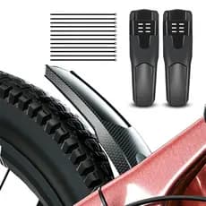 Paralama Mtb Asas Para Bicicleta Dianteiro Traseiro Fender Set 20/26/27.5/29'Acessórios Da Lama Protetor De Fibra De Carbono