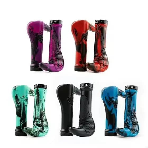 Mountain Bike Guiador Apertos Anti-skid Confortável Com Fechadura De Bicicleta De Borracha Macia MTB Peças De Ciclismo