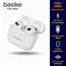 Fone Sem Fio Basike Bluetooth TWS V5.0 Estéreo - FON-9656 Original