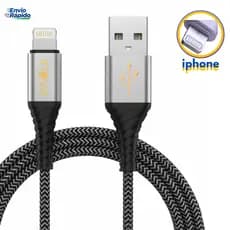 Cabo Carregador Usb Lightning iPhone iOS Reforçado 2 Metros Apple Inova Original