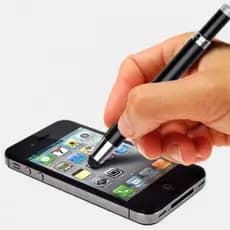 Caneta touch screen Universal Ergonomica Digital Em Metal Para Celular e Tablet Kapbom Pronta Entrega