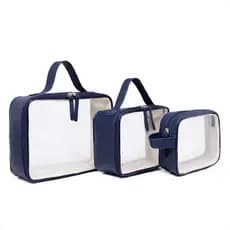 Bolsa / Kit 3 Necessaire/ Transparente P M G/Organizadores/ Envio Imediato/Mais