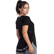 Blusa Tapa Bumbum Academia Fitness Long Line Comprida Frases Leve Respirável Treino Corrida Karina