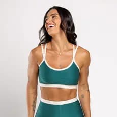 Top Fitness Feminino Adulto De Academia Alcinha Fina Confortavel Bicolor Wonder Sophia
