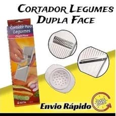 Cortador Fatiador de Legumes, Frutas Dupla Face Ralar Queijos, Fatiar Batatas, Verduras e Alimentos