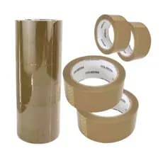 Fita Adesiva Marrom 48mm x 45mts para Enbalarem Caixas Multiuso Casa Escritório Utilidades