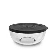 Tigela Clarity 700ML com Tampa Vedante - Policarbonato Transparente, Livre de BPA e Resistente