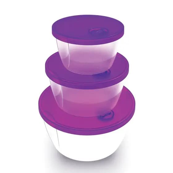 Conjunto de 3 Potes Redondos