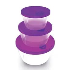 Conjunto de 3 Potes Redondos