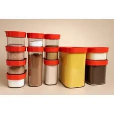 Kit Completo de 12 Potes Herméticos Mantimentos e Temperos - Organização e Frescor na Sua Cozinha