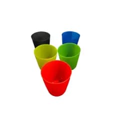 Kit Aquarela Kids - Copos Plásticos 230ml - Resistentes com Cores Vibrantes, Seguros e Leves