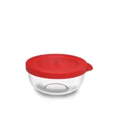 Tigela Clarity 220ML com Tampa Vedante - Policarbonato Transparente, Livre de BPA e Resistente