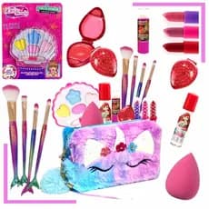 Super Kit  de Maquiagens infantis + Necessaire Unicórnio. MGC