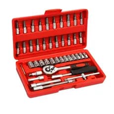 Kit De Ferramentas 46 Peças Ditap Mix Jogo De Chave Catraca Soquete Manutenção Carro Moto Casa