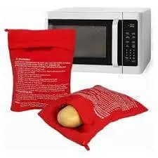 Saco Bolsa Para Cozinhar e Assar Legumes Batatas No Microondas Assa Rápido Reutilizável