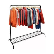 Arara cabideiro roupa sapateira preta
