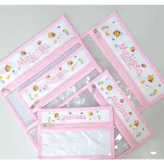 Kit saquinhos para creche / necesaire / roupa suja / roupa limpa / higiene bucal