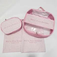 Kit organizador para mochila creche com nome / saco roupa suja e roupa limpa e necessaire banho