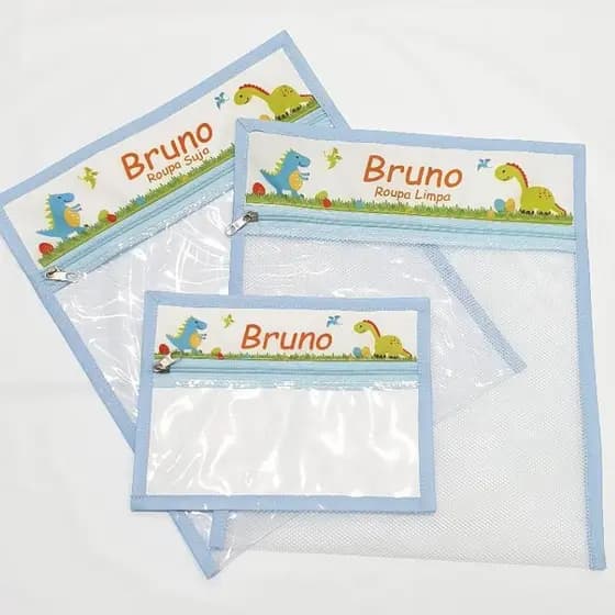 Saquinho para Roupinhas - Organizador Infantil - Creche - Escola - Personalizado com nome