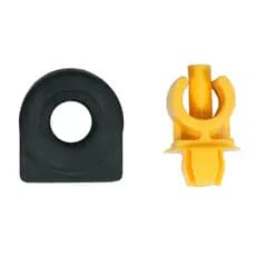 Kit Presilha Grampo Articulação Descanso Haste da Vareta Capô Gol Saveiro Voyage G5 G6 G7 G8 Amarelo