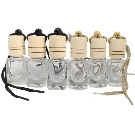 30 Vidros 10ml Aromatizador de Carro Quadrado - Revenda