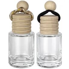 50 Vidros Redondo Aromatizador Carro 10ml Com Tampa Colmeia