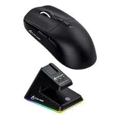 Mouse Gamer Sem Fio Attack Shark X6 - Bluetooth/USB, Ultra Leve, 6 Botões, 26.000 DPI, Preto