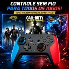 Controle Gamepad Sem Fio Bluetooth Gaminja Mg25z: Compatível com Celular iOS e Android, PS3, PC e Nintendo Switch
