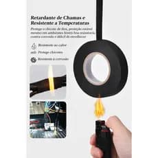 Fita Isolante 9mm Alta Resistência Calor e Água Ideal para Cabo de Carro Fiação e Tear